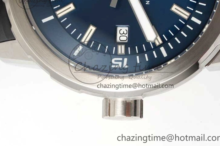 MIROTIME 0805 Aquatimer SS IW3290 RSF 1:1 Best Edition Blue Dial on Black Rubber Strap A Fashionable 7074